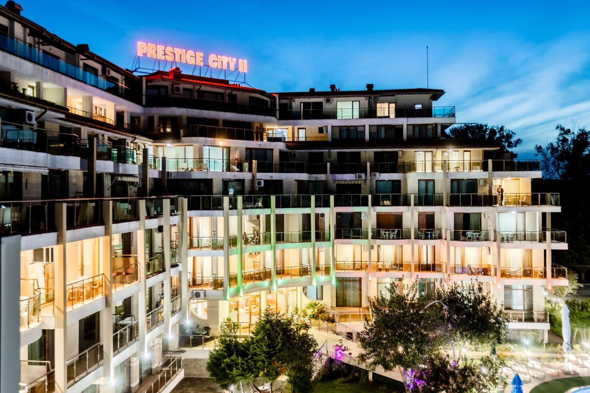 Aparthotel Hotel Prestige City II Primorsko Bagian luar foto