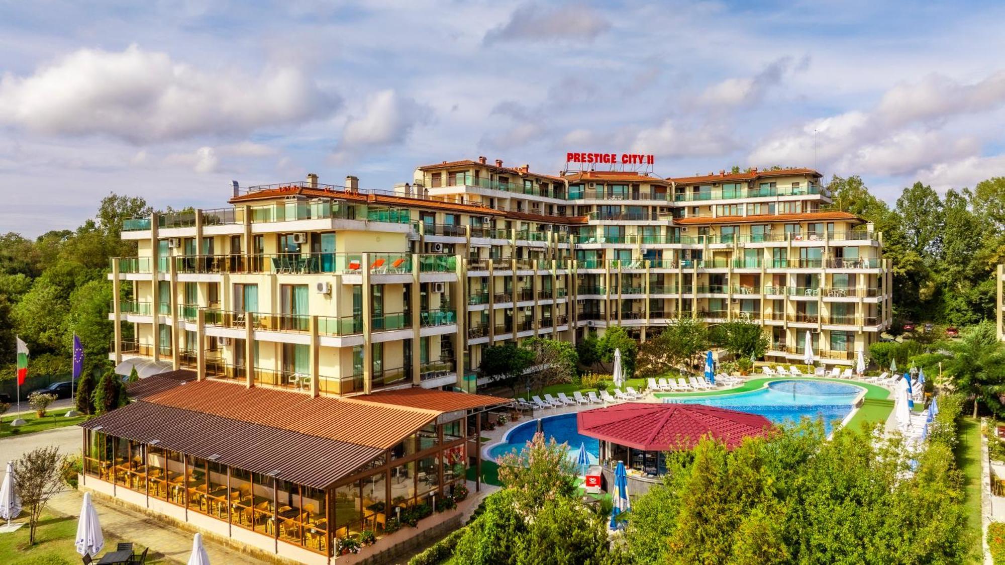 Aparthotel Hotel Prestige City II Primorsko Bagian luar foto